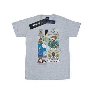 Fantastic Beasts Mens Chibi Newt T-Shirt / Sports Grey